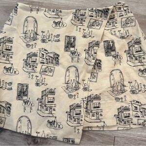 The A&F Scarlett Linen-Blend Wrap Mini Skort